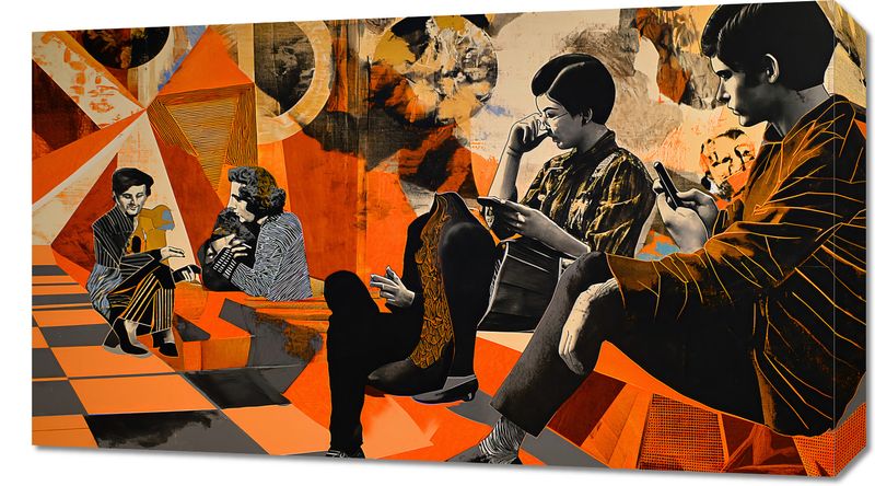 Obraz 70x40cm Przestrzeń Do Dialogu zdjęcie 1