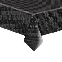 Obrus papierowy czarny w białe kropki 120x180cm