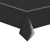 Obrus papierowy czarny w białe kropki 120x180cm