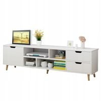 STOLIK SZAFKA RTV POD TELEWIZOR KOMODA BIAŁA TV STOJĄCA SKANDYNAWSKI