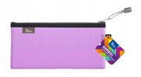 KOPERTA Z SUWAKIEM METALOWYM DL 24X12CM FIOLET TETIS