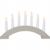 Świecznik adwentowy drewniany beżowy BEA