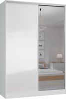 SZAFA PRZESUWNA STANDARD 170 x 250 BIAŁA Z LUSTREM