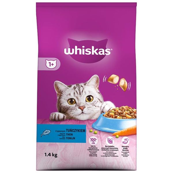 Whiskas Sucha karma dla kota tuńczyk 1,4 kg zdjęcie 1