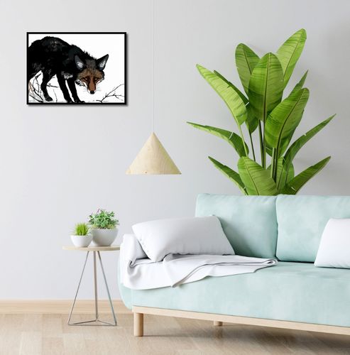 Plakat 55x40cm Nieufny Lis na Arena.pl