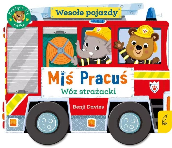 Miś Pracuś. Wesołe pojazdy. Wóz strażacki zdjęcie 1