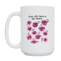 KUBEK „SŁOWA, KTÓRE POWINNO SIĘ SOBIE POWTARZAĆ” Wzór - Duży 450 ml