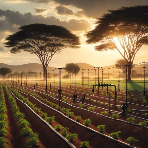 ZESTAW LINIA kroplująca Z KOMPENSACJĄ wąż ogrodu NAWODNIENIE 100M SET4 na Arena.pl