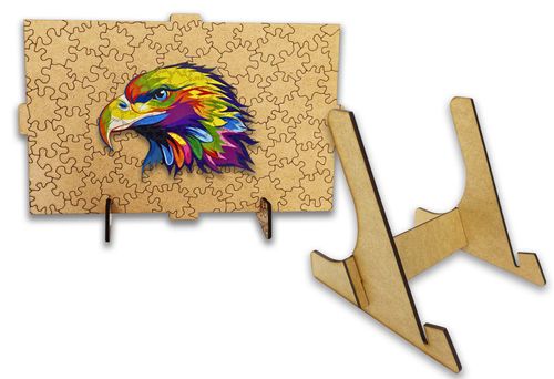 Puzzle Drewniane dla dzieci i Orzeł Eagle w pudełku drewnianym na Arena.pl