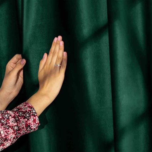 CURT/AH/VELVET/EYELETS/D.GREEN/N/140X270/1PC na Arena.pl