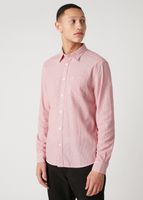 WRANGLER LS 1PKT MĘSKA KOSZULA W PASKI DŁUGI RĘKAW SHIRT RED W5A14MX47 M