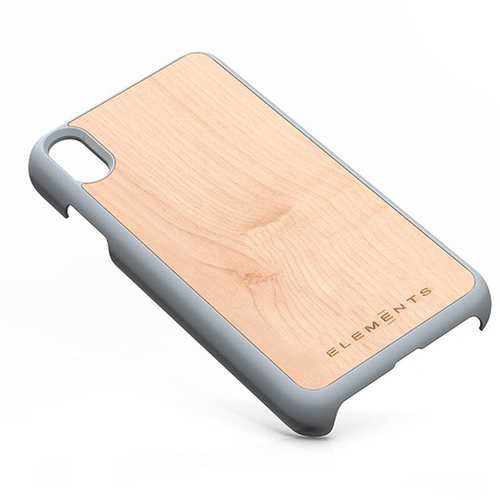 Drewniane etui do iPhone Xs Max (Light Grey) #0 na Arena.pl