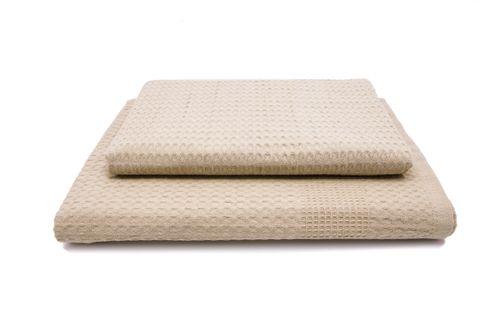 Zestaw dwa ręczniki wafel /gofer w 10 kolorach glicynia na Arena.pl