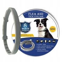 OBROŻA DLA PSA NA PCHŁY KLESZCZE 8 MIESIĘCY 63 CM