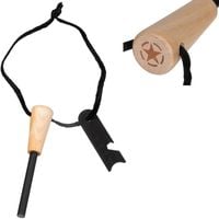 Krzesiwo "Essential" z Drewnianym Uchwyt, 2-częściowe z Kordelkiem