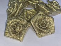 Różyczki metaliczne RM-07 złote (3szt)