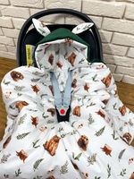 otulacz kocyk do fotelika do nosidełka bawełna velvet HAFT śpiworek v