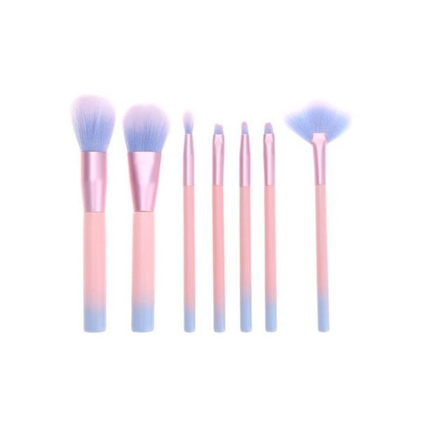 Zestaw 7 Pędzli Do Makijażu W Pudrowych Kolorach Pz10 zdjęcie 10