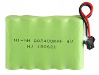 AKUMULATOR BATERIA 6V 2400 mAh NI-MH AUTA RC ZAPAS