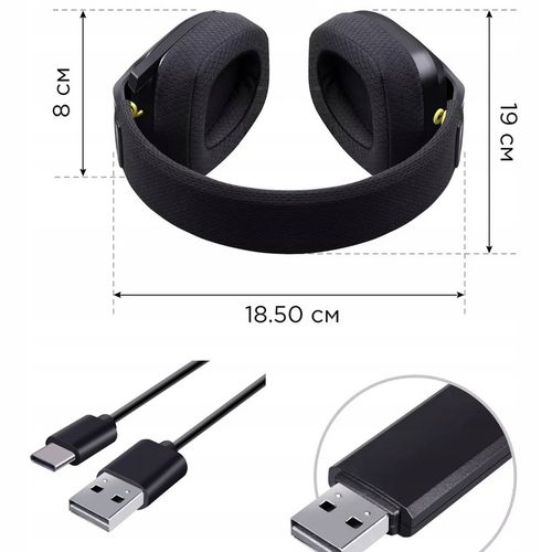 Słuchawki BEZPRZEWODOWE GAMINGOWE z Mikrofonem Nauszne BLUETOOTH Dla Graczy na Arena.pl