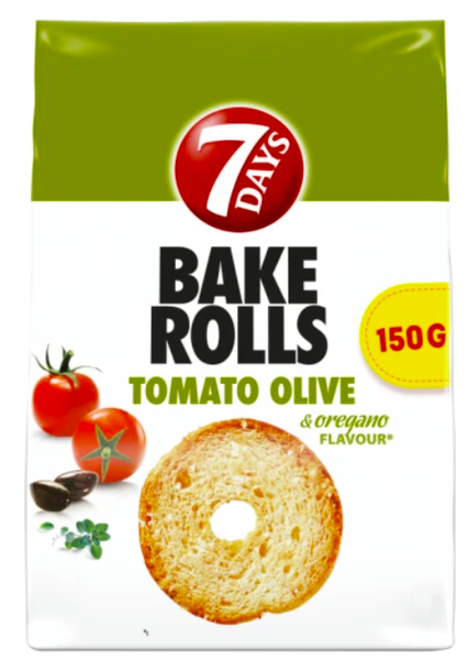 BAKE ROLLS 160G POMIDORY OLIWKI zdjęcie 1