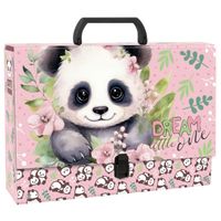 Gruba Sztywna Teczka z Rączką  Panda  G2
