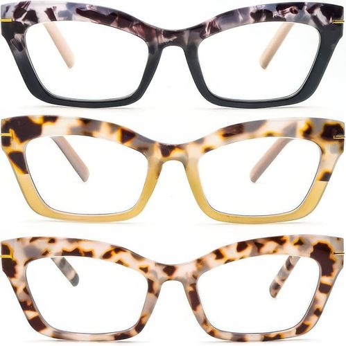 Okulary do czytania kollyseek 3 szt. Cat Eye retro dla kobiet +1.00 na Arena.pl