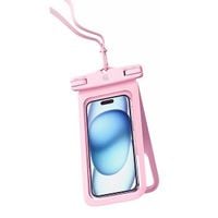 usams etui wodoodporne podwójne 6.7ip68 różowy/pink fsd1403 (yd014)