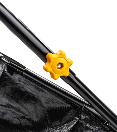 Zbieracz do liści TRAWY ręczny ZAMIATARKA kosz 100L REGULACJA WYSOKOŚCI na Arena.pl