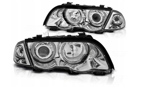 LAMPY Reflektory DO BMW E46 OD 1998 DO 2001 SEDAN / TOURING  RINGI LED na Arena.pl