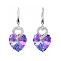 Kolczyki SREBRO 925 Serca Cyrkonie