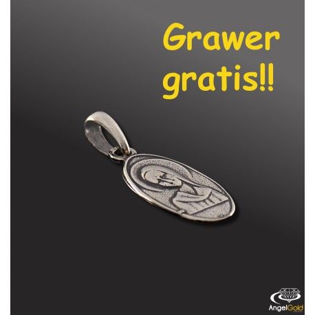 SREBRNY MEDALIK Z MATKĄ BOSKĄ PRÓBA SREBRA 925 GRAWER GRATIS! zdjęcie 3