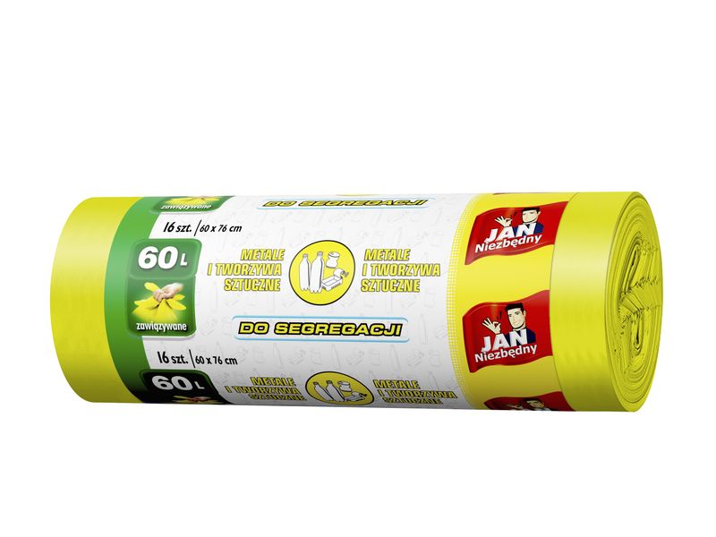 SAR JAN NZ Worki do segre.żółte 60l.16szt.& zdjęcie 1