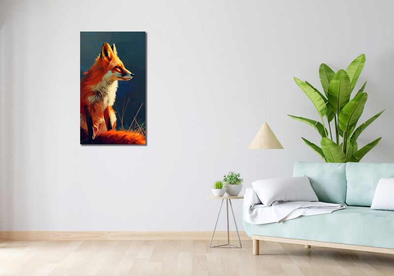 Obraz 50x90cm Spojrzenie Lisicy zdjęcie 2