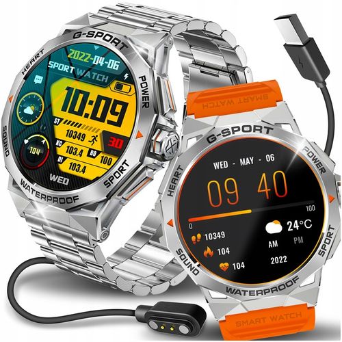 SMARTWATCH ZEGAREK MĘSKI MENU POLSKIE SPORT PULS ROZMOWY SMART WATCH AMOLED na Arena.pl