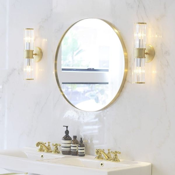 Lustro 50cm złota rama zdjęcie 5