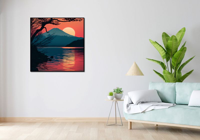 Plakat 90x90cm Góra Wieczorem zdjęcie 4