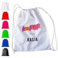 WOREK PLECAK SPORTOWY NA WF DLA DZIECI - GOT7 + IMIĘ! KPOP KOREA IDOLE G7