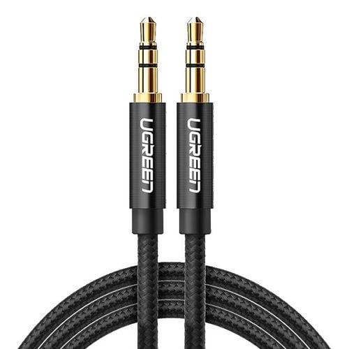 kabel mini jack 3,5mm ugreen av112, aux, 2m (czarny) na Arena.pl