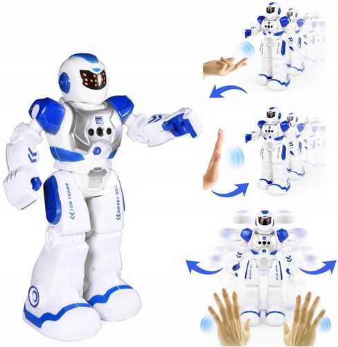 DUŻY ROBOT ZDALNIE STEROWNY ŚWIECI CHODZI PILOT AKUMULATOR SENSOREM GESTÓW na Arena.pl