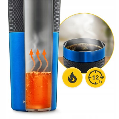 KUBEK TERMICZNY TERMOS NA KAWĘ HERBATĘ GORĄCY NAPÓJ SZCZELNY PODRÓŻNY 450ML na Arena.pl