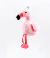 Breloczek do kluczy torebki Pluszowy FLAMING maskotka Pluszak Ptaszek Pink