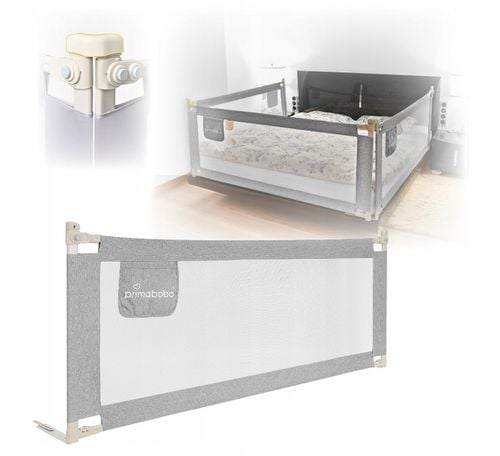 PRIMABOBO Barierka ochronna do łóżka CLASSIC 140cm dla dzieci WYSOKA na Arena.pl