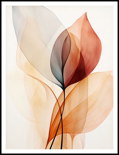 Plakat 75x100cm Eteryczne Liście na Arena.pl