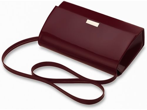 Kopertówka Elegancka Wieczorowa Torebka Wesele Wizytowa Na Ramię Burgundowa na Arena.pl