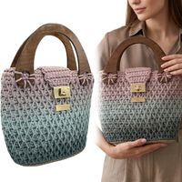 Torebka Handmade Ombre Rękodzieło