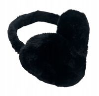 Mięciutkie pluszowe nauszniki rozmiar uniwersalny czarny HIT