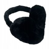 Mięciutkie pluszowe nauszniki rozmiar uniwersalny czarny HIT