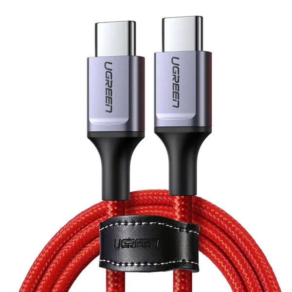 Kabel Ugreen US294 USB-C - USB-C 3A 480Mb/s 1m - czerwony zdjęcie 1