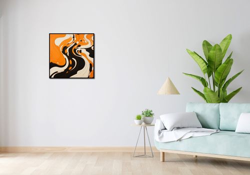 Plakat 60x60cm Tańczący Atrament na Arena.pl